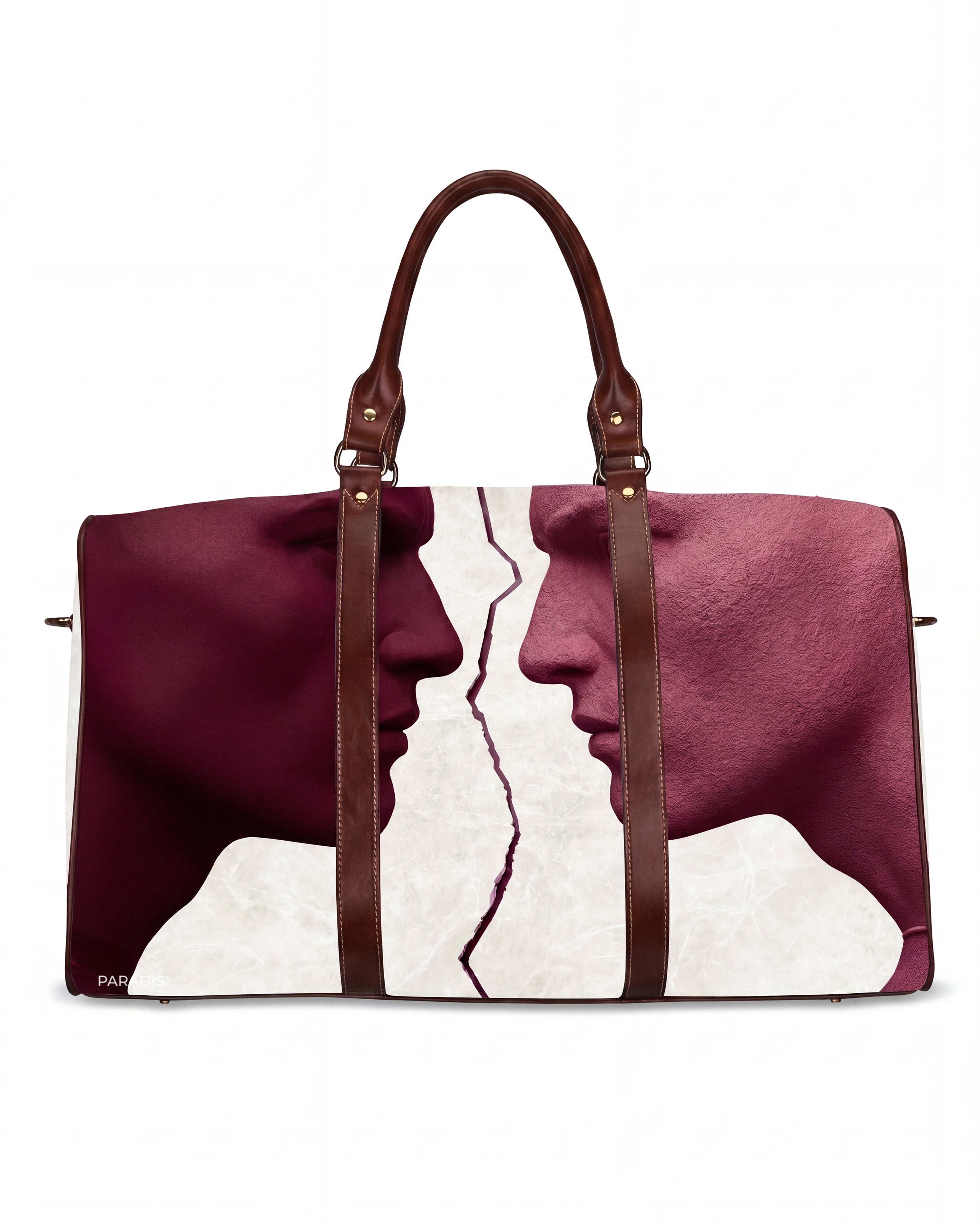 Gemini Burgundy Duffle Bag | PARADIS SVP | Travel Bag