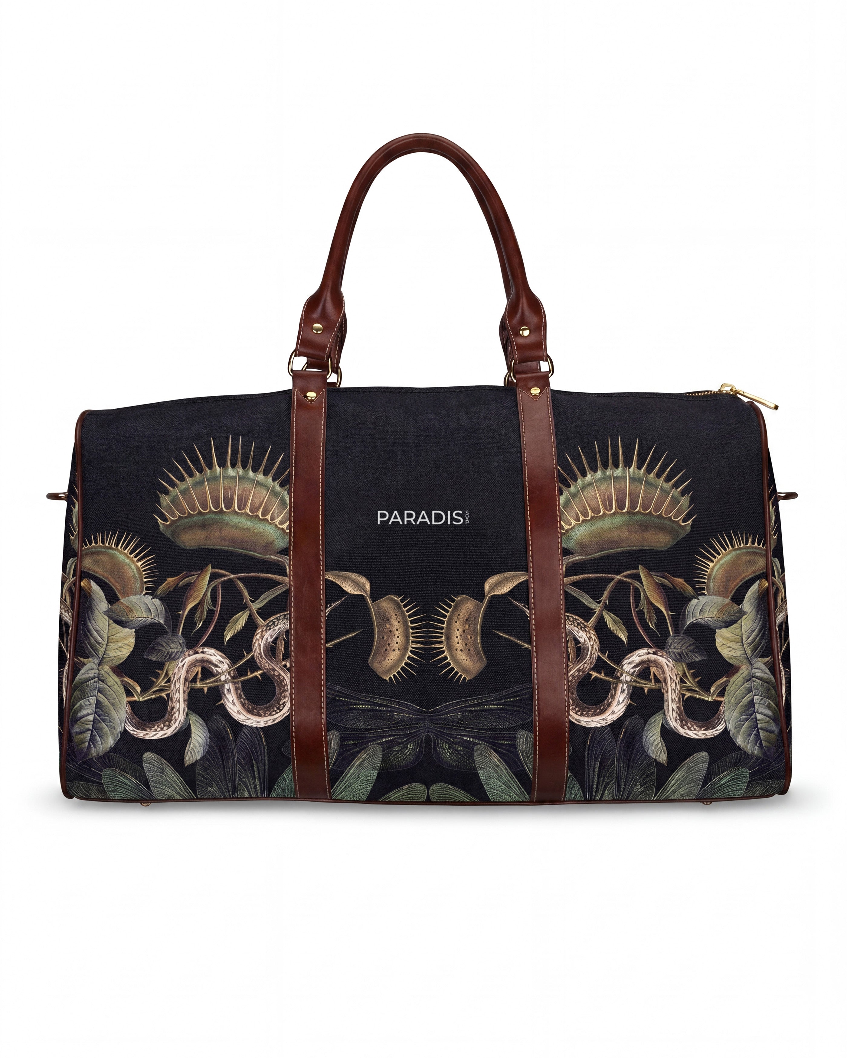 Gilded Snap Black Duffle Bag | PARADIS SVP | Travel Bag