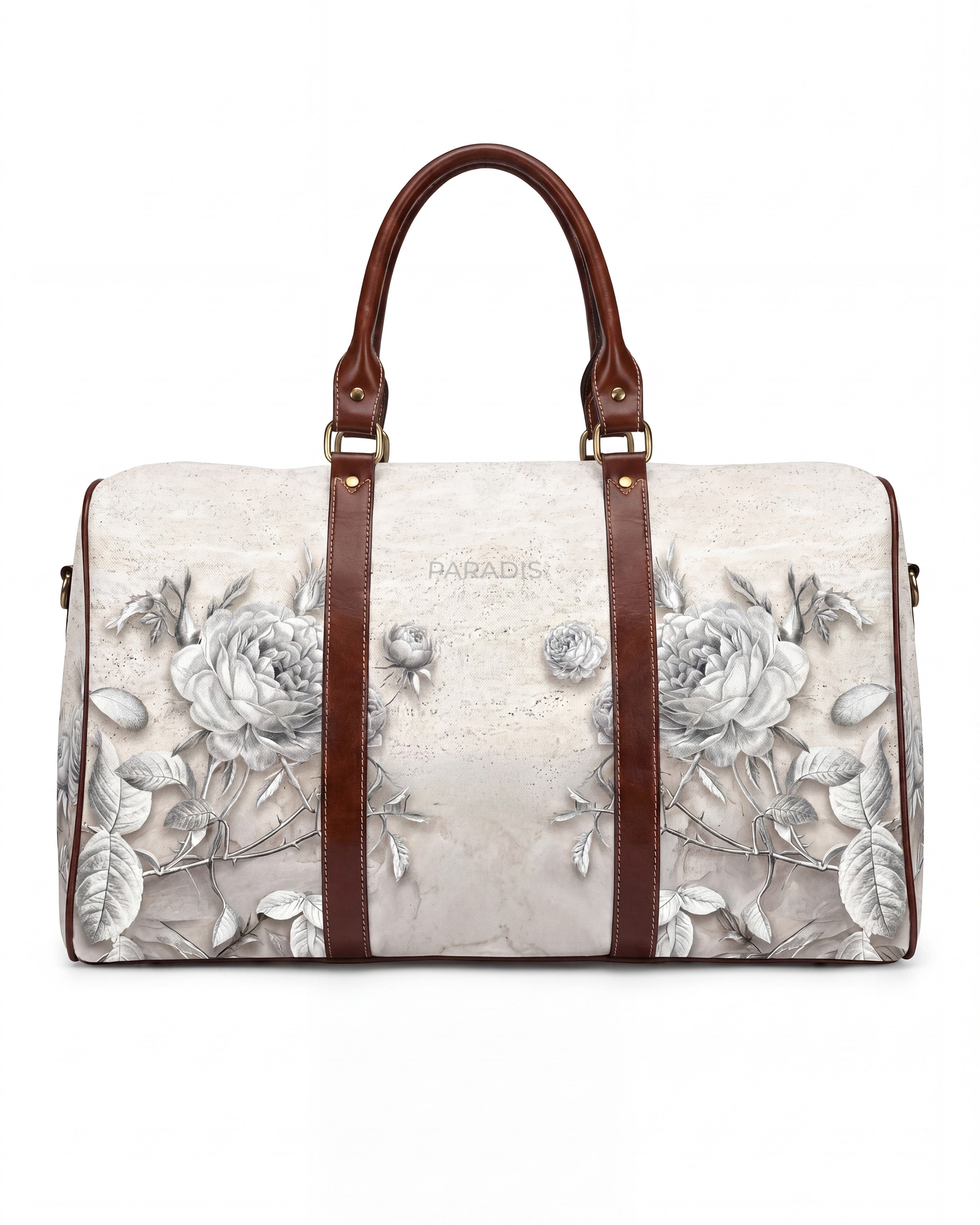 Travertine Thorns White Duffle Bag | PARADIS SVP | Travel Bag