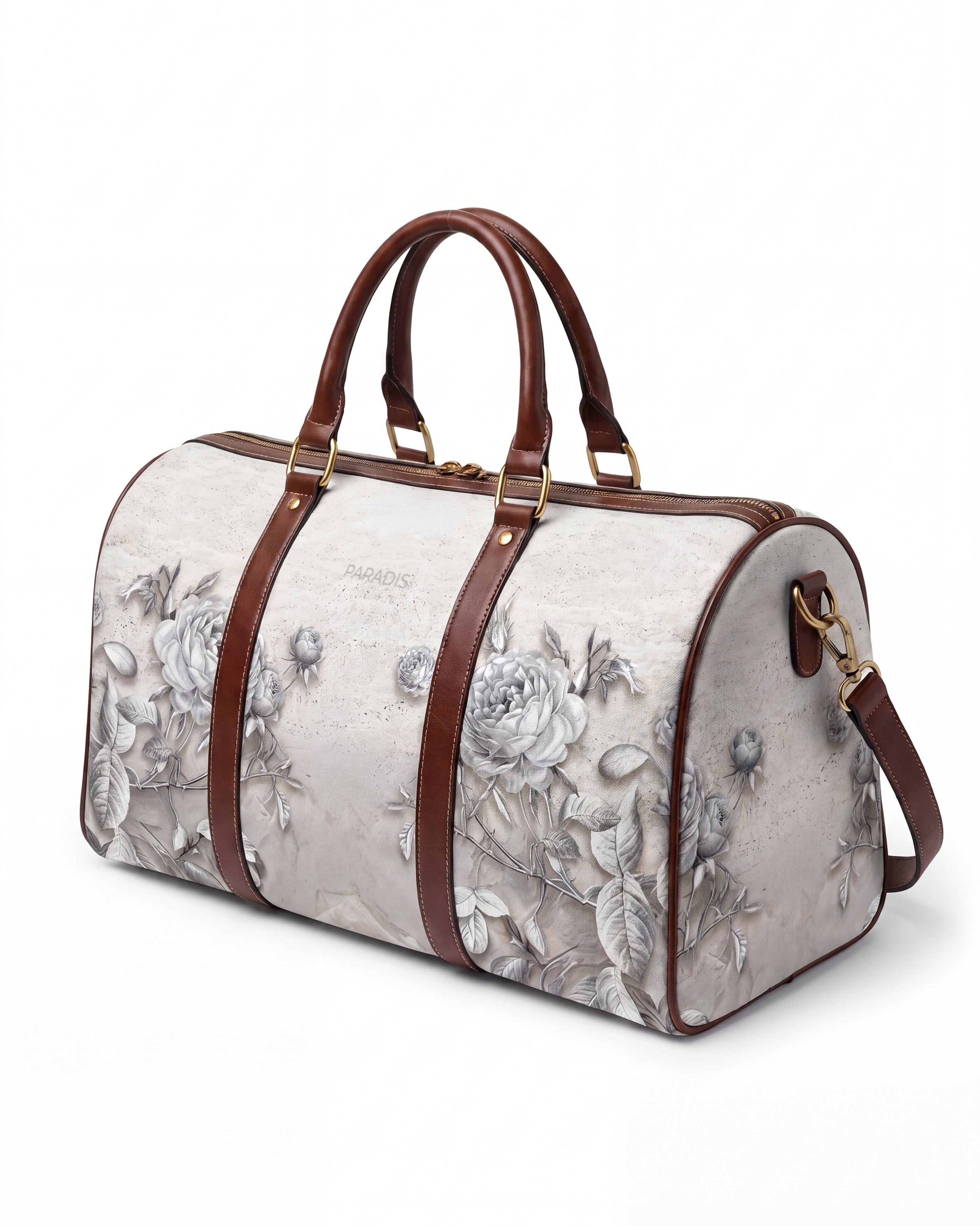 Travertine Thorns White Duffle Bag | PARADIS SVP | Travel Bag