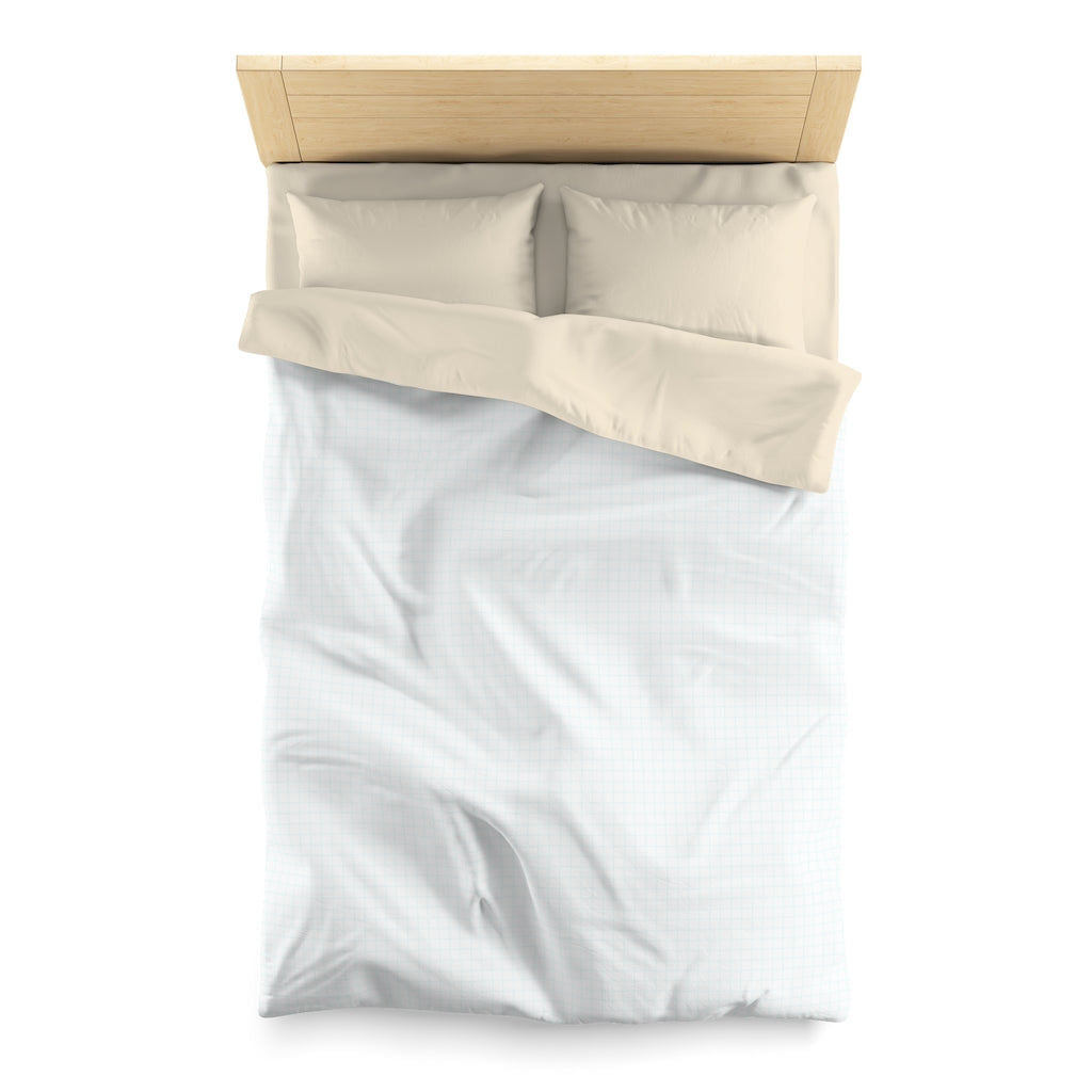 Plaid Light Blue Pattern - Microfiber Duvet Cover | PARADIS SVP | Home Decor, image size:1024x1024