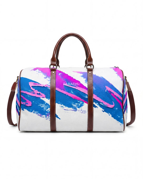 90'S Jazz Splash White Duffle Bag