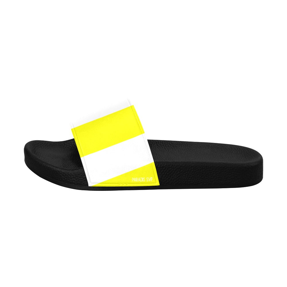 
                      
                        Coastal Cabana Striped Slides - Pink, Blue, and Yellow | Slide Sandals | PARADIS SVP
                      
                    