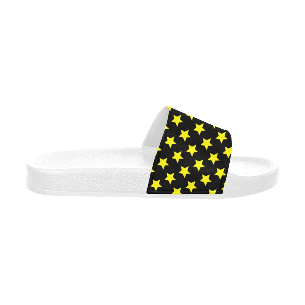 
                      
                        Starstruck Slides - Blue, Pink & Yellow, or Black & Yellow | Slide Sandals | PARADIS SVP
                      
                    