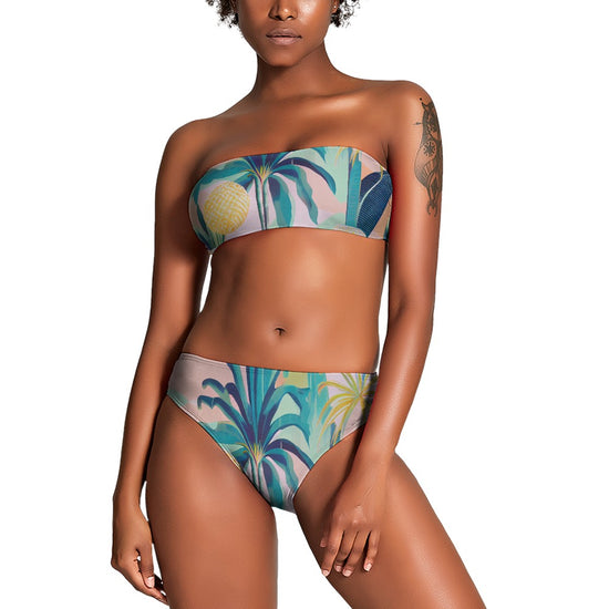 Load image into Gallery viewer, Palm Raider - Strapless Bikini Swimsuit | BIKINI | PARADIS SVP
