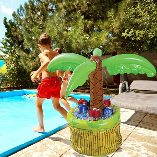 Summer Inflatable Palm Tree Cooler Beer Drinks Ice Bucket Party Supplies For Summer Swimming Pool Themed Party Gadgets | Inflatables | PARADIS SVP