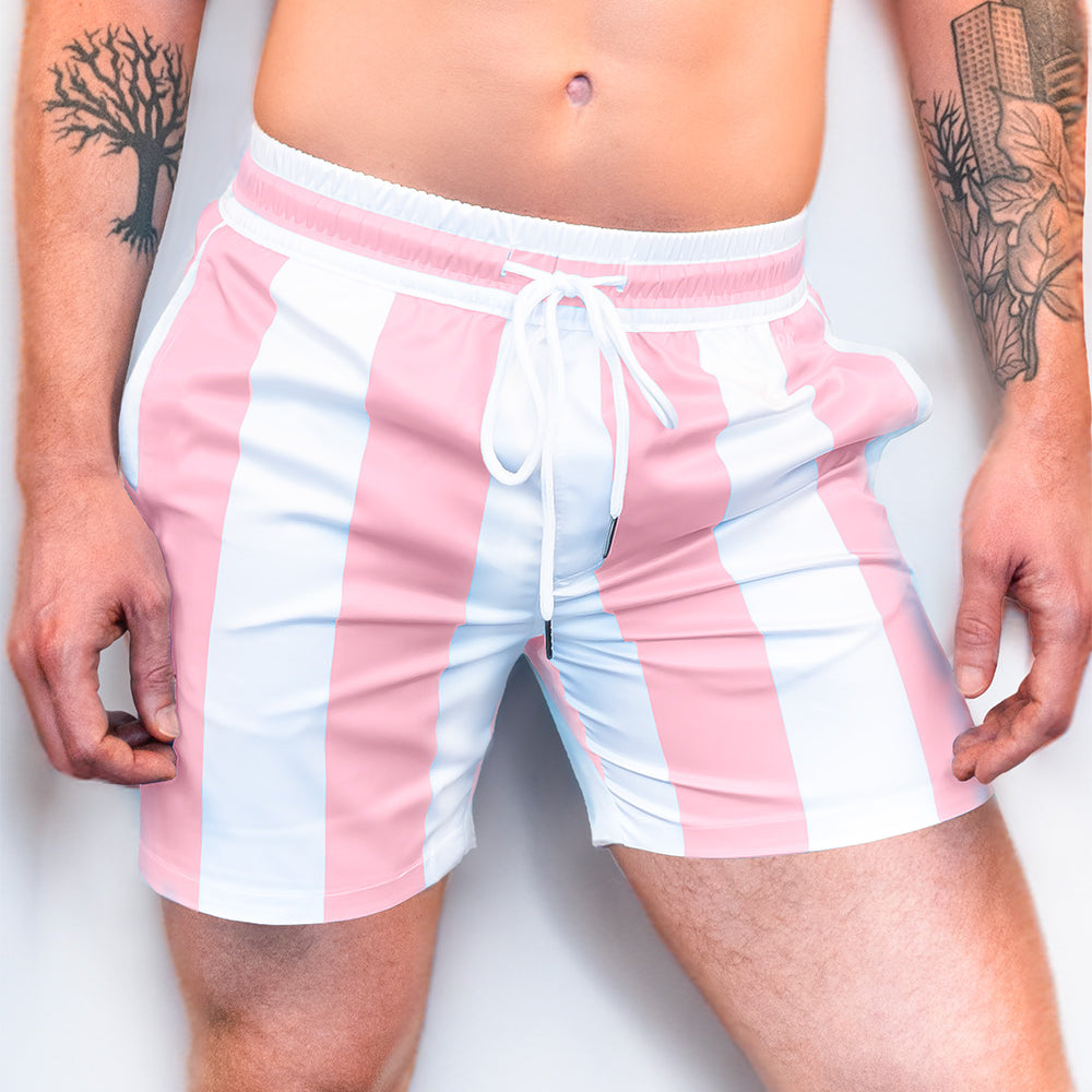
                      
                        Coastal Cabana Beach Shorts - Pink | Beach Shorts - Print Pattern | PARADIS SVP
                      
                    