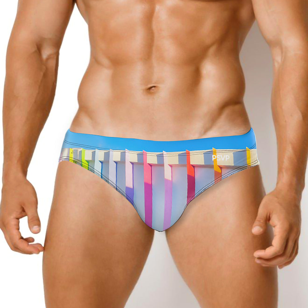 Pixel Punch Swim Brief | Swim Brief - Print Pattern | PARADIS SVP