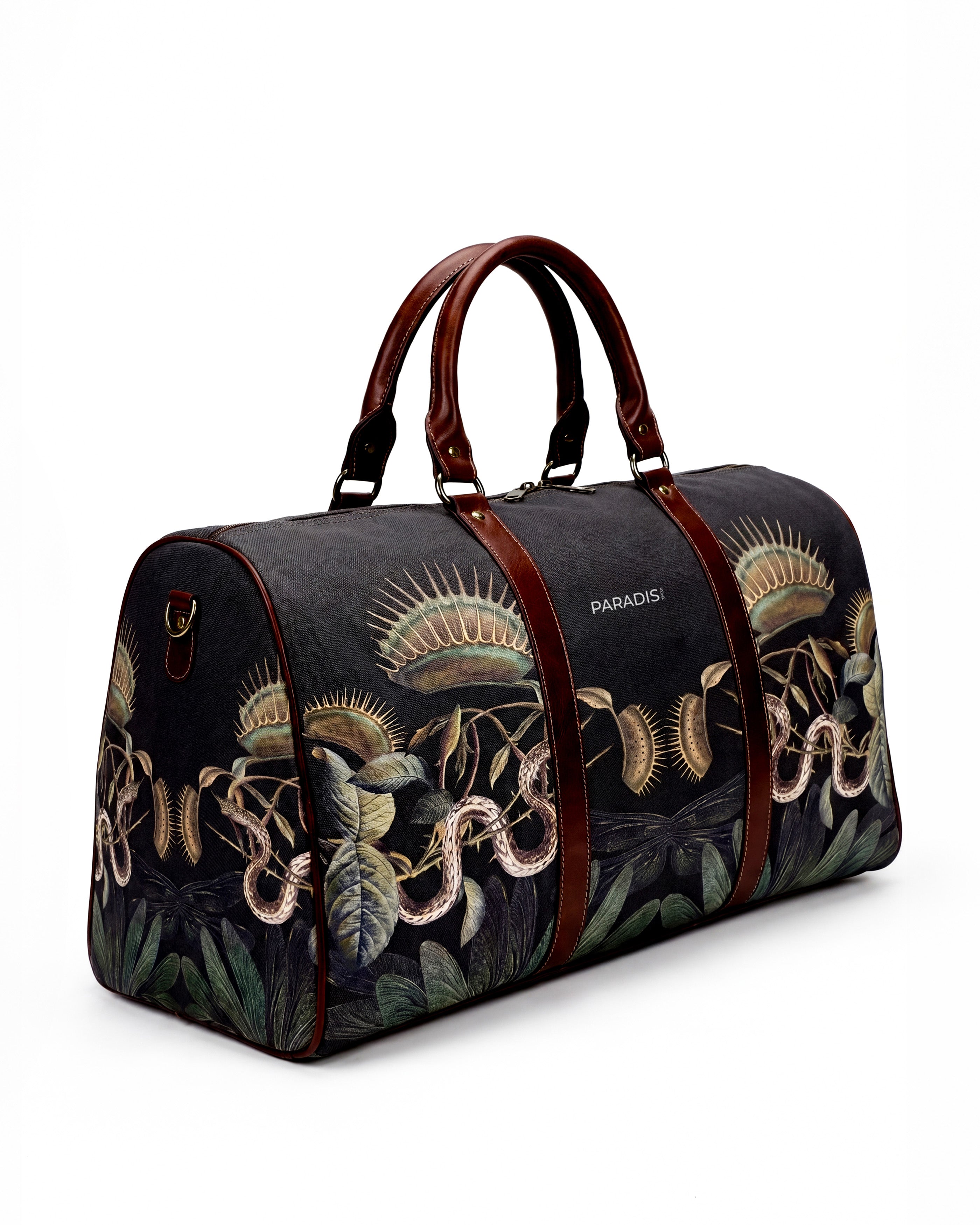 Gilded Snap Black Duffle Bag | PARADIS SVP | Travel Bag