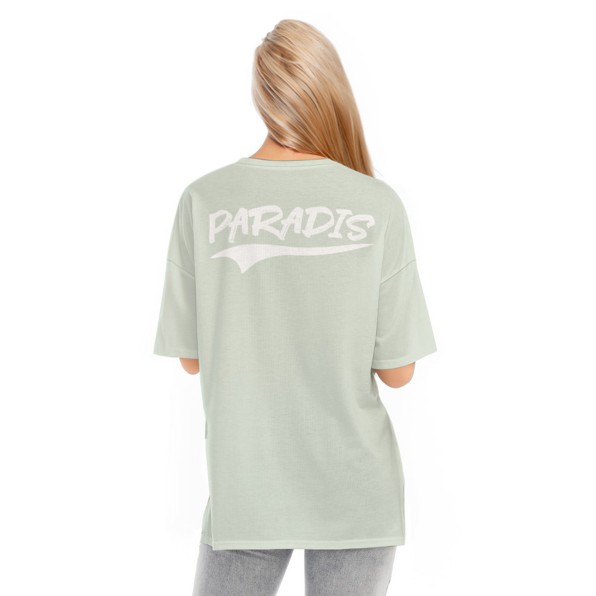 Load image into Gallery viewer, PARADIS - Pastel Lime T-shirt - Hem Split | T-SHIRT | PARADIS SVP
