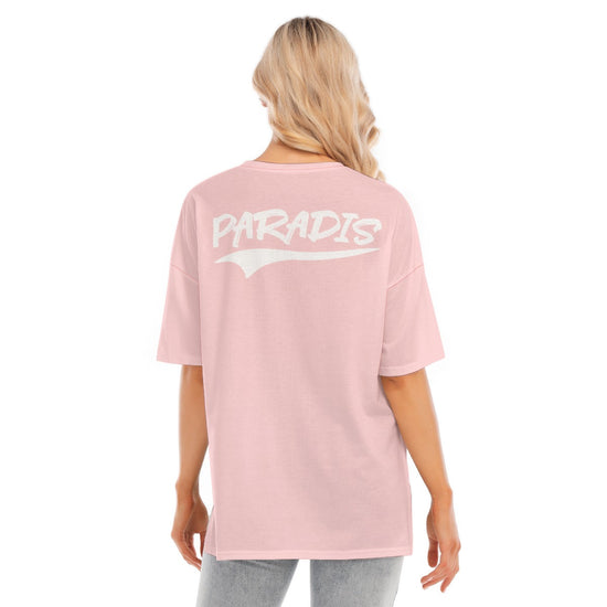 PARADIS - Pastel Pink T-shirt - Hem Split | T-SHIRT | PARADIS SVP