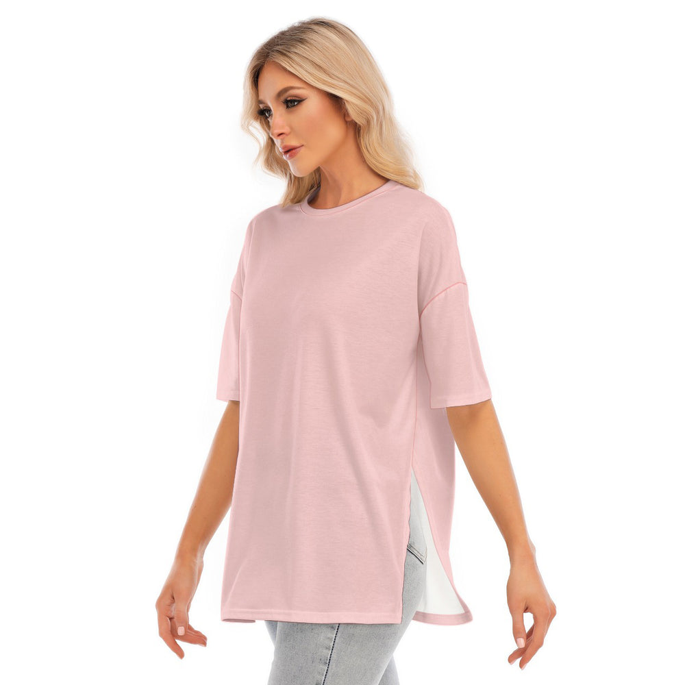 
                      
                        PARADIS - Pastel Pink T-shirt - Hem Split | T-SHIRT | PARADIS SVP
                      
                    