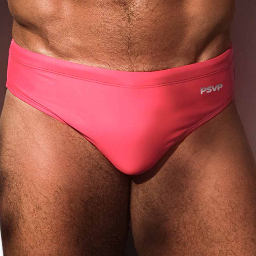 
                      
                        Lifeguard Pink Swim Brief | Swim Brief - Solid Color | PARADIS SVP
                      
                    