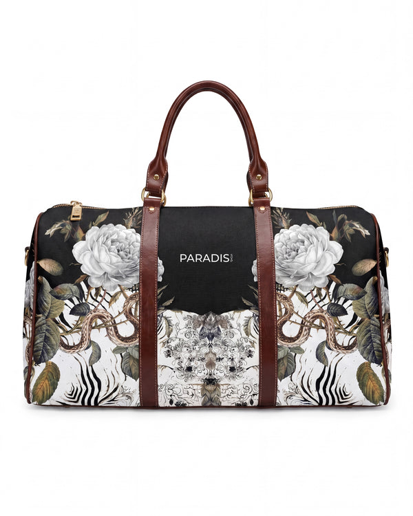 Serpent Bloom Black Duffle Bag — Limited Edition Drop