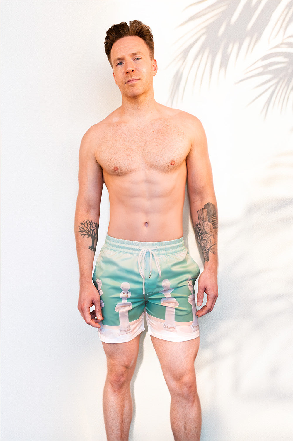 Statuesque Beach Shorts | Beach Shorts - Print Pattern | PARADIS SVP