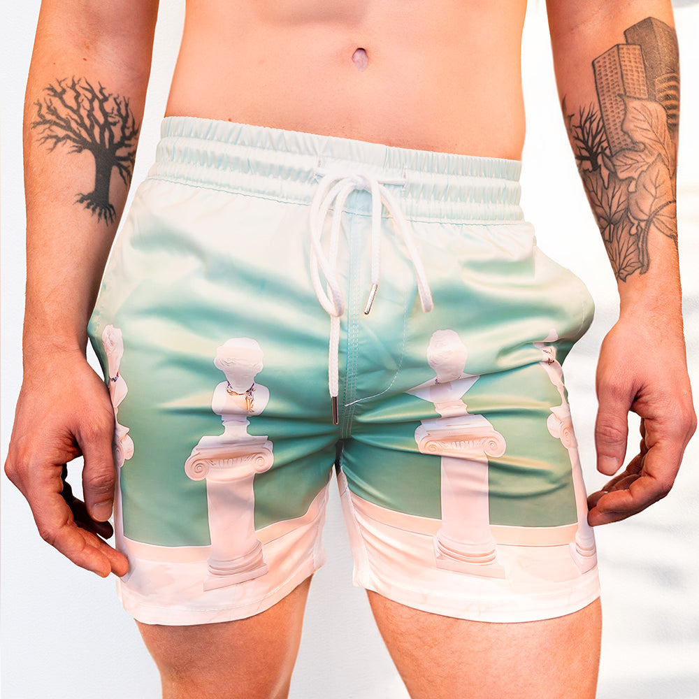 
                      
                        Statuesque Beach Shorts | Beach Shorts - Print Pattern | PARADIS SVP
                      
                    