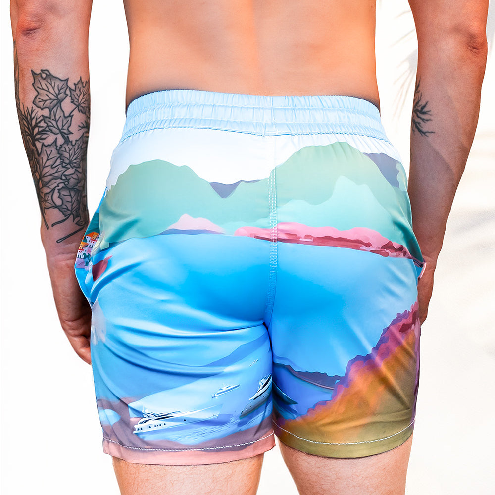 Tenerife Swim Shorts | Beach Shorts - Print Pattern | PARADIS SVP