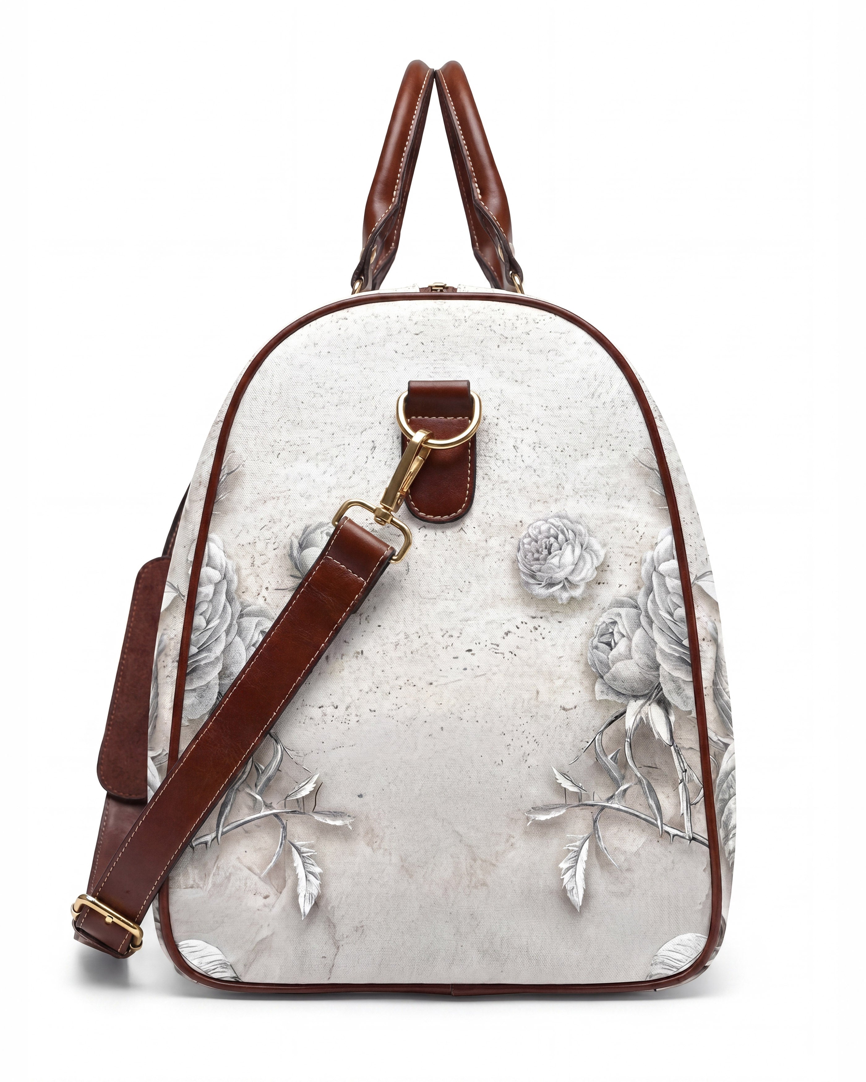 Travertine Thorns White Duffle Bag | PARADIS SVP | Travel Bag