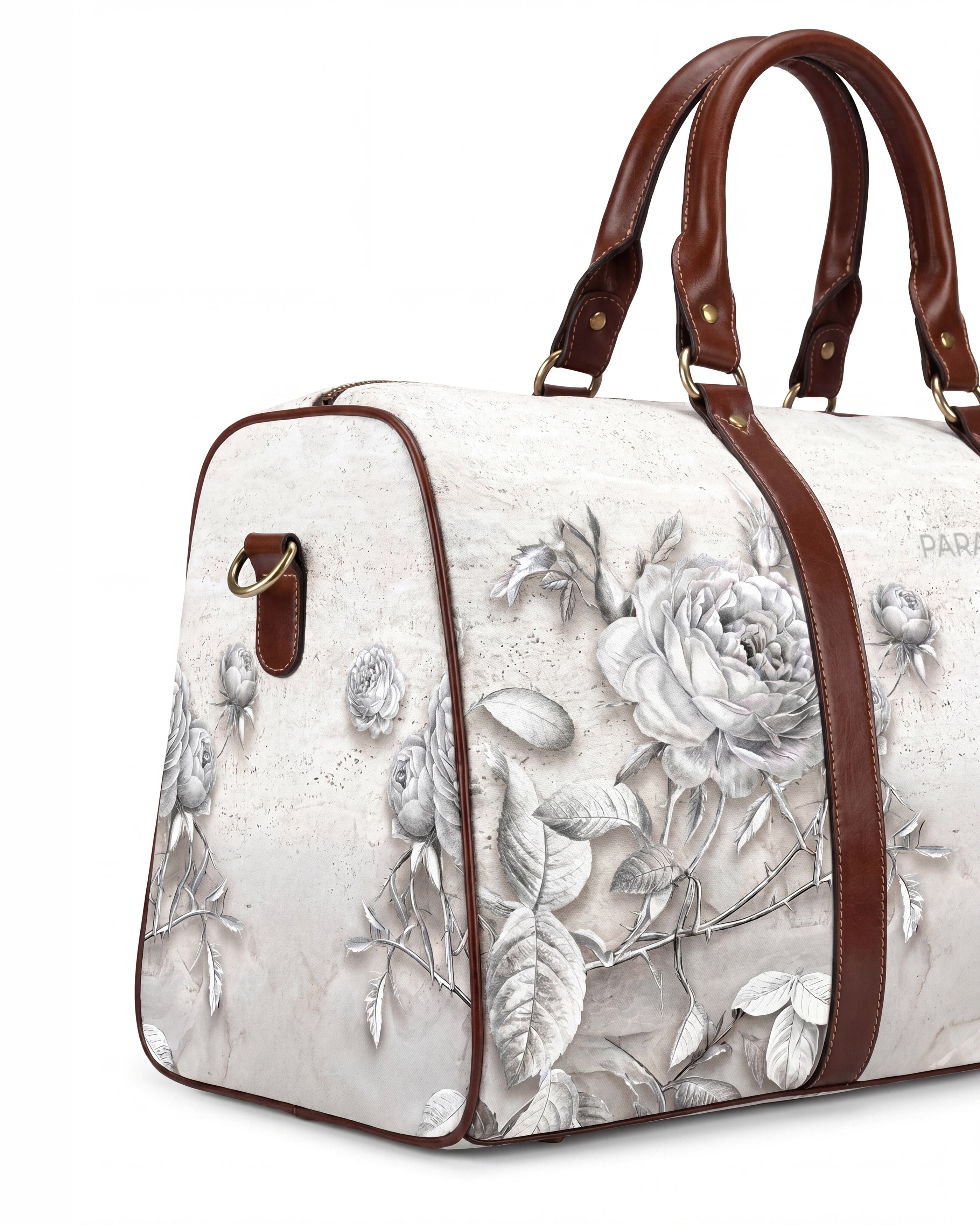 Travertine Thorns White Duffle Bag | PARADIS SVP | Travel Bag
