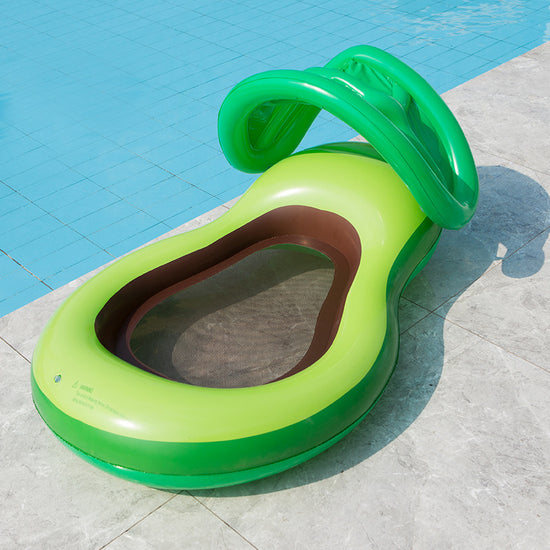 Avocado Floating Bed with Removable Sunshade - Inflatable | Inflatables | PARADIS SVP