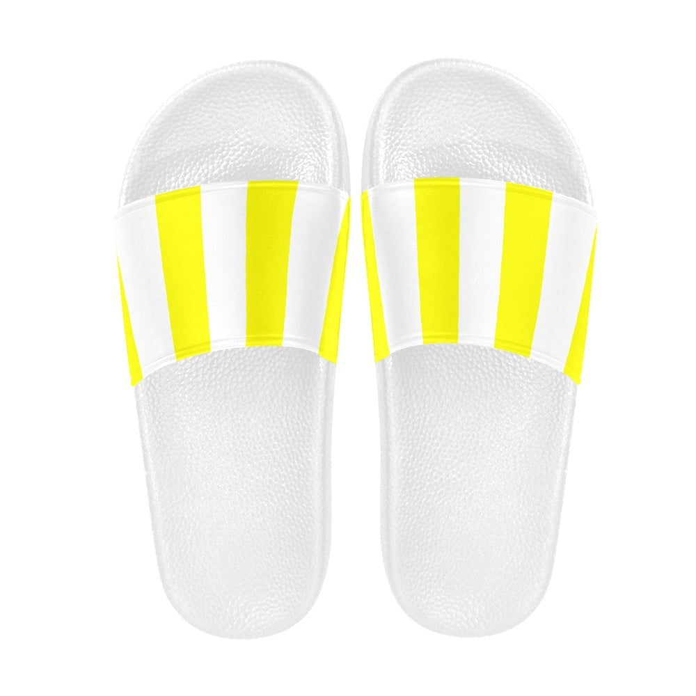 
                      
                        Coastal Cabana Striped Slides - Pink, Blue, and Yellow | Slide Sandals | PARADIS SVP
                      
                    