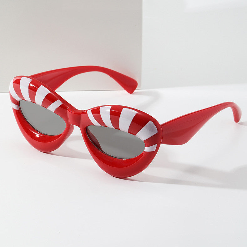 Stripe Buttefly Lips - Sunglasses | Eyewear | PARADIS SVP