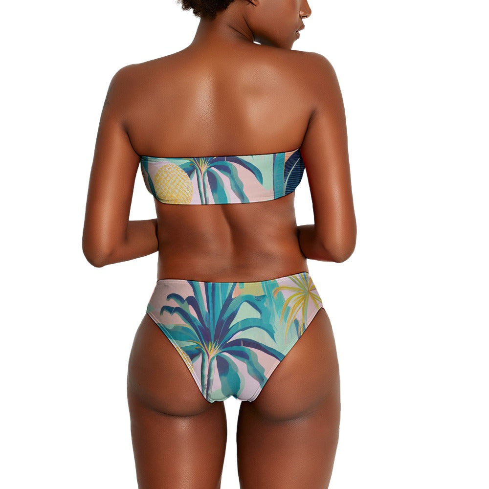Load image into Gallery viewer, Palm Raider - Strapless Bikini Swimsuit | BIKINI | PARADIS SVP
