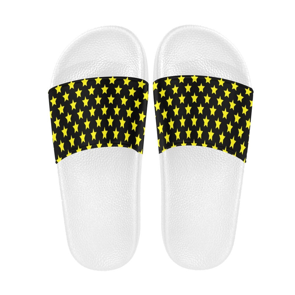 
                      
                        Starstruck Slides - Blue, Pink & Yellow, or Black & Yellow | Slide Sandals | PARADIS SVP
                      
                    