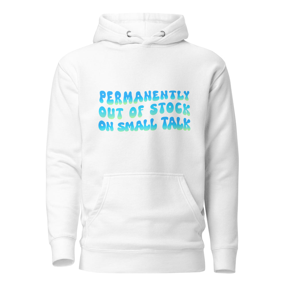 Permanently Out of Stock on Small Talk Hoodie in White, Blue, & Black | SWEATSHIRT | PARADIS SVP