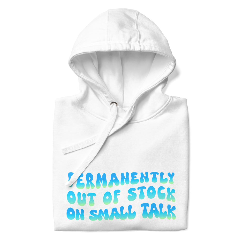 Permanently Out of Stock on Small Talk Hoodie in White, Blue, & Black | SWEATSHIRT | PARADIS SVP