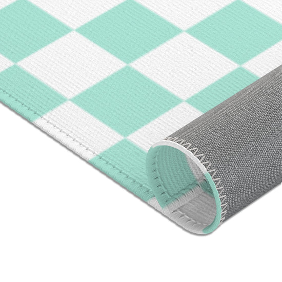 Turquoise Checkered - Rug | Home Decor | PARADIS SVP