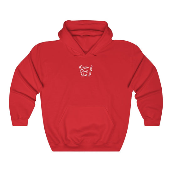 Know it, own it, live it - Heavy blend™ hooded sweatshirt | Hoodie | PARADIS SVP