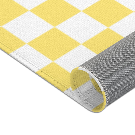 Yellow Checkered - Rug | Home Decor | PARADIS SVP