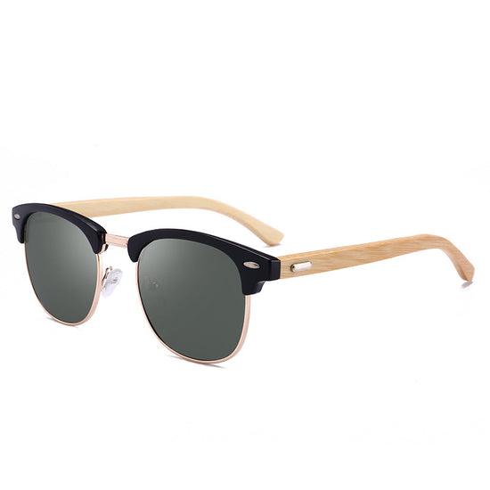 Bamboo Classic Sunglasses - Black, Blue & Silver | Eyewear | PARADIS SVP