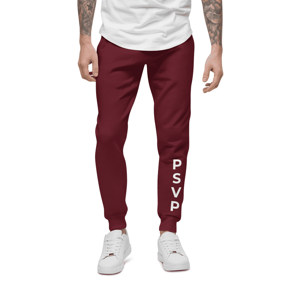 Comfy Maroon Fleece Sweatpants - PSVP | Sweatpants | PARADIS SVP