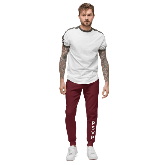 Comfy Maroon Fleece Sweatpants - PSVP | Sweatpants | PARADIS SVP
