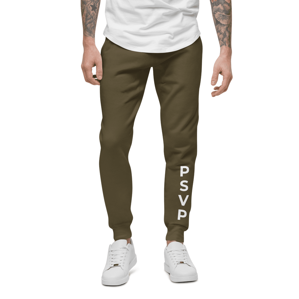 Comfy Military Green Fleece Sweatpants - PSVP | Sweatpants | PARADIS SVP