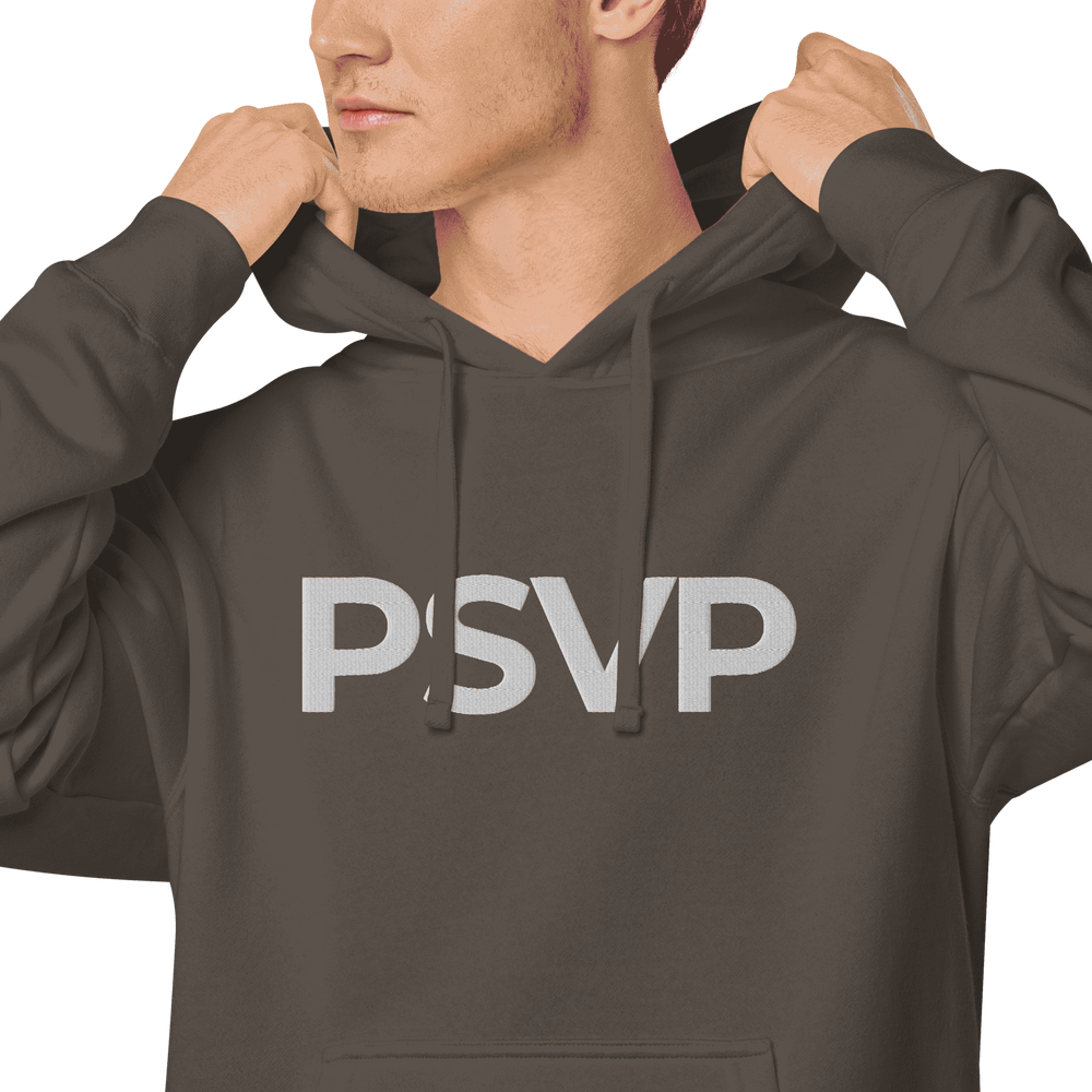 
                      
                        Pigment-Dyed Black PSVP Hoodie - Embroidery | Hoodie | PARADIS SVP
                      
                    