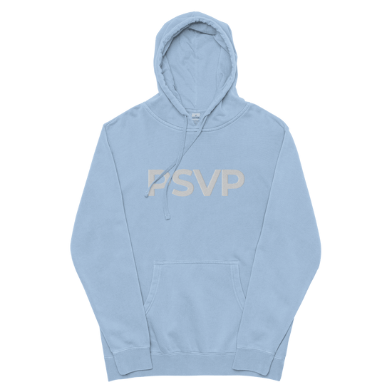 PSVP Pigment-Dyed Light Blue Hoodie - Embroidery | Hoodie | PARADIS SVP