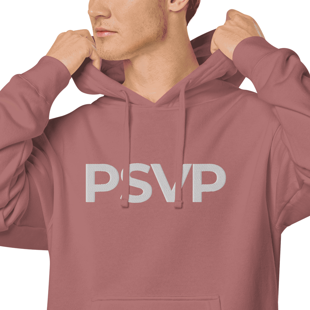 
                      
                        Pigment-Dyed Maroon PSVP Hoodie - Embroidery | Hoodie | PARADIS SVP
                      
                    