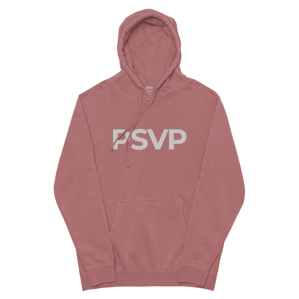 
                      
                        Pigment-Dyed Maroon PSVP Hoodie - Embroidery | Hoodie | PARADIS SVP
                      
                    