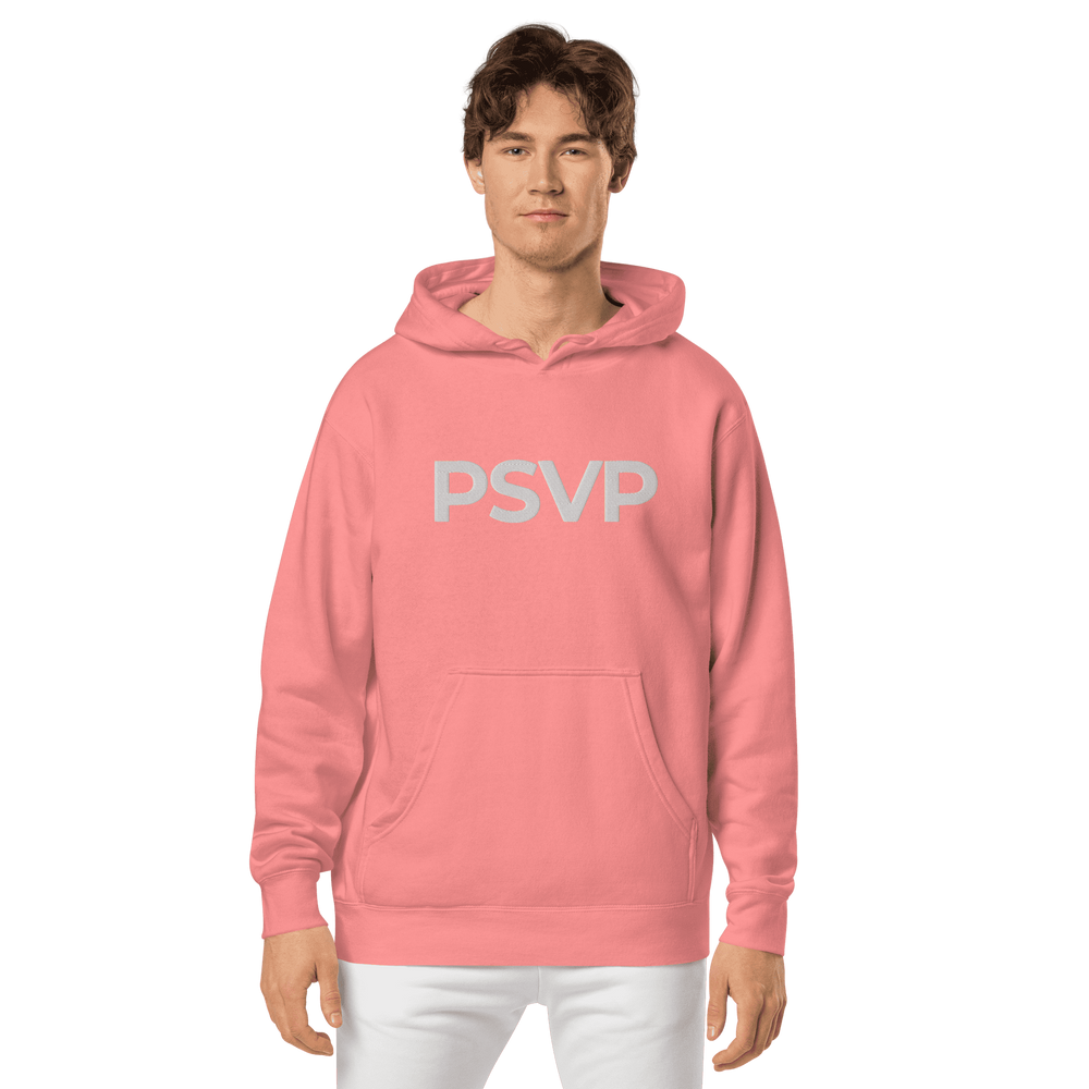 PSVP Pigment-Dyed Dusty Pink Hoodie - Embroidery | Hoodie | PARADIS SVP