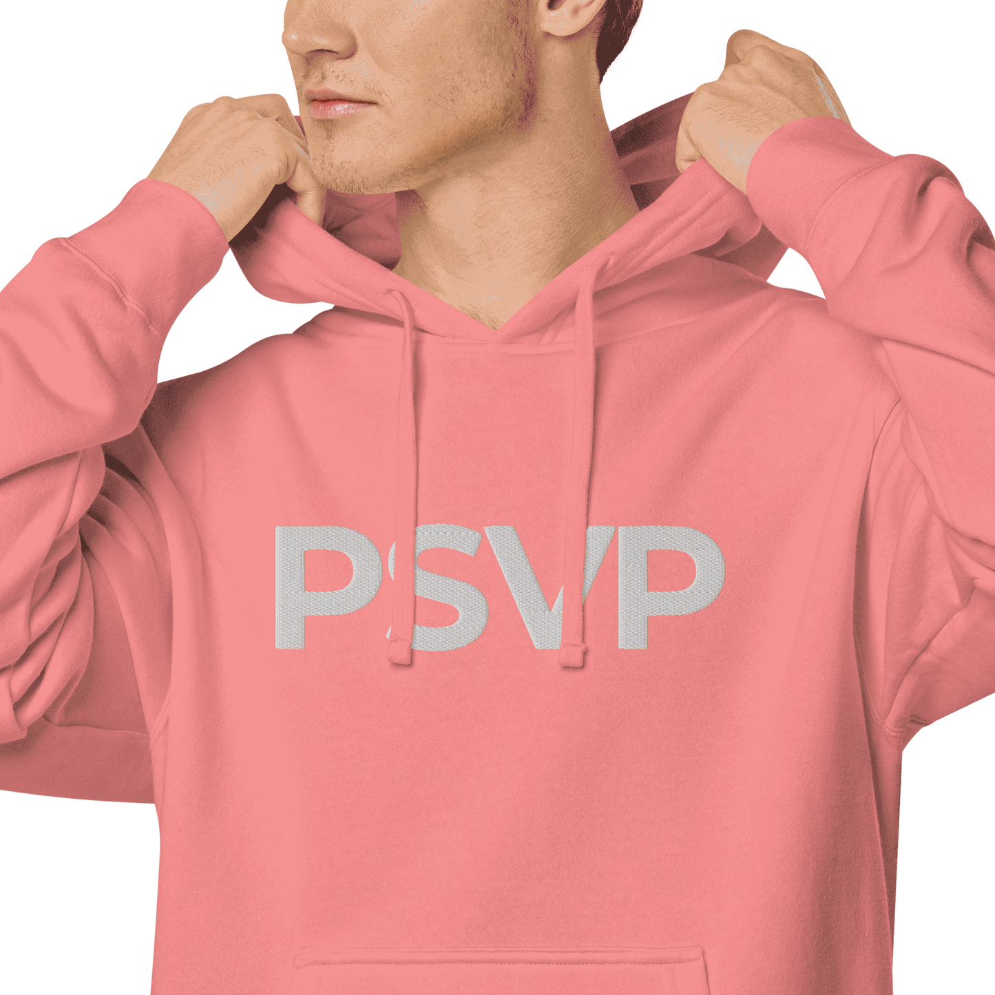 PSVP Pigment-Dyed Dusty Pink Hoodie - Embroidery | Hoodie | PARADIS SVP