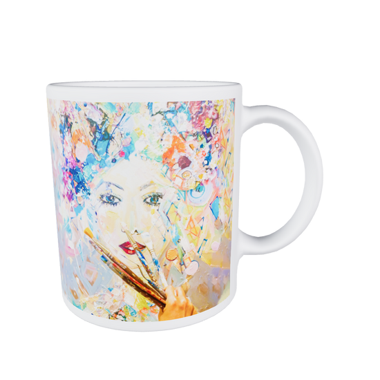 Load 3D model into Gallery viewer, Nathalie&amp;#39;s Art - Painting Her - Mug

