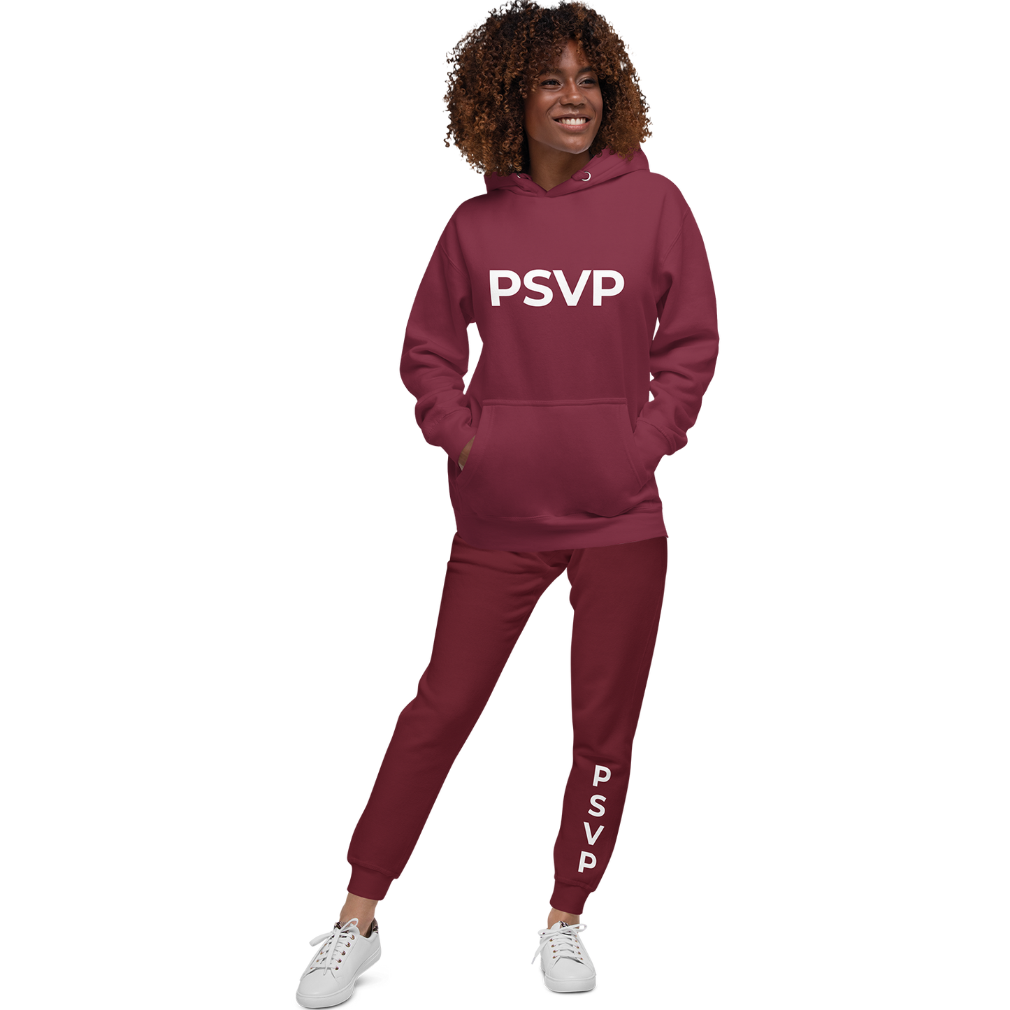 Women's Maroon Sweatpants - PSVP | Sweatpants | PARADIS SVP