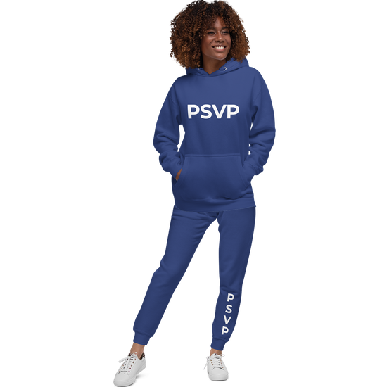 Load image into Gallery viewer, Women&amp;#39;s Fleece Royal Blue Sweatpants - PSVP | Sweatpants | PARADIS SVP

