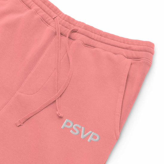 Load image into Gallery viewer, PSVP Pigment-Dyed Dusty Pink Sweatpants - Embroidery | Sweatpants | PARADIS SVP
