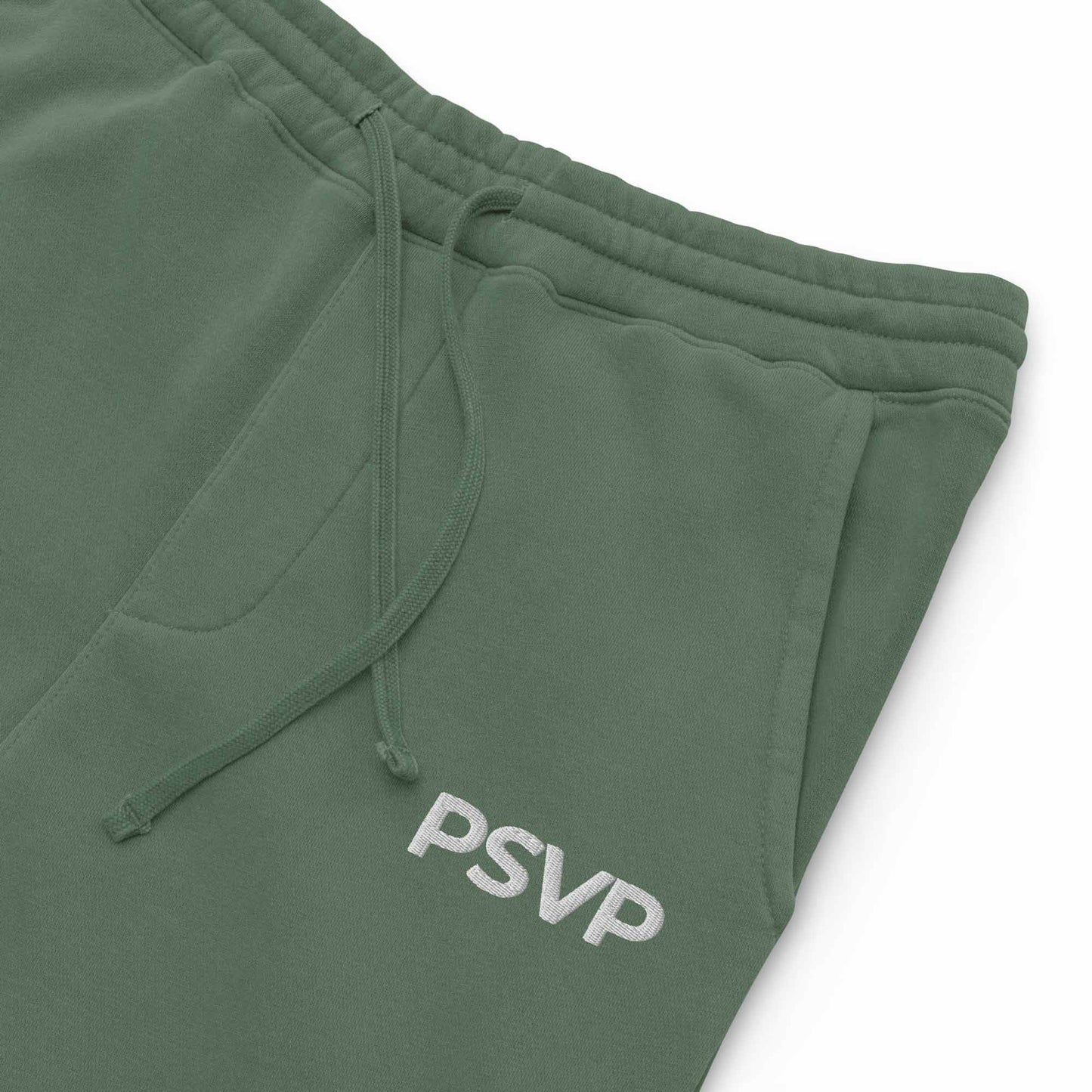PSVP Pigment-Dyed Alpine Green Sweatpants - Embroidery | Sweatpants | PARADIS SVP