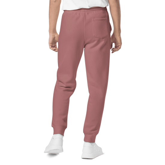 PSVP Pigment-Dyed Maroon Sweatpants - Embroidery | Sweatpants | PARADIS SVP