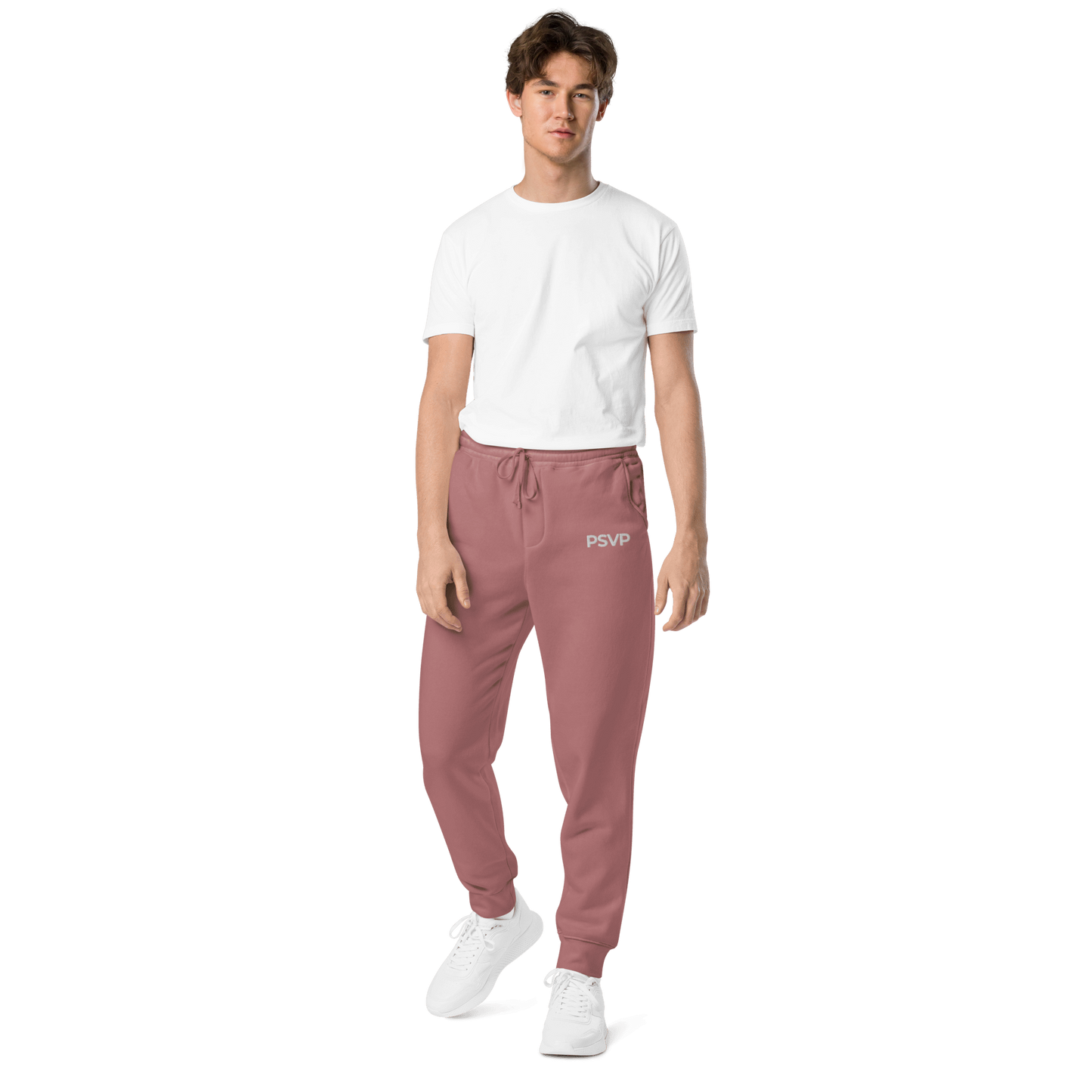 Load image into Gallery viewer, PSVP Pigment-Dyed Maroon Sweatpants - Embroidery | Sweatpants | PARADIS SVP
